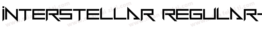Interstellar Regular字体转换